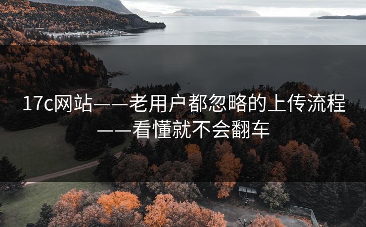 17c网站——老用户都忽略的上传流程——看懂就不会翻车